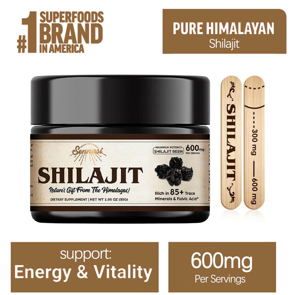 Shilajit Resin Pure - Pure Himalayan Shilajit Resin, 85 Plus