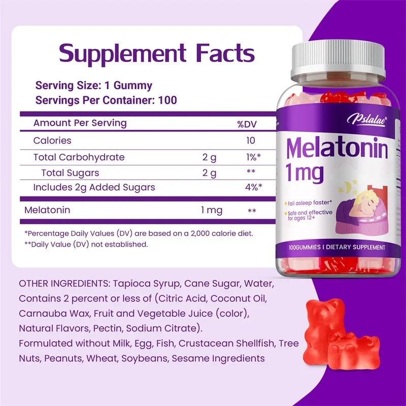 Melatonin Gummies 1mg - Helps  - Melatonin Sleep Gummy ulasan dan harga