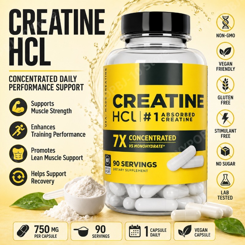 Creatine HCl 750mg 90 Capsules - Nutrition Fitness ulasan dan harga