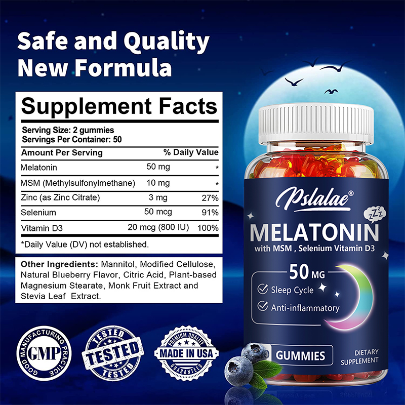 Melatonin Gummies 50mg - Sleep - Melatonin Sleep Gummy ulasan dan harga