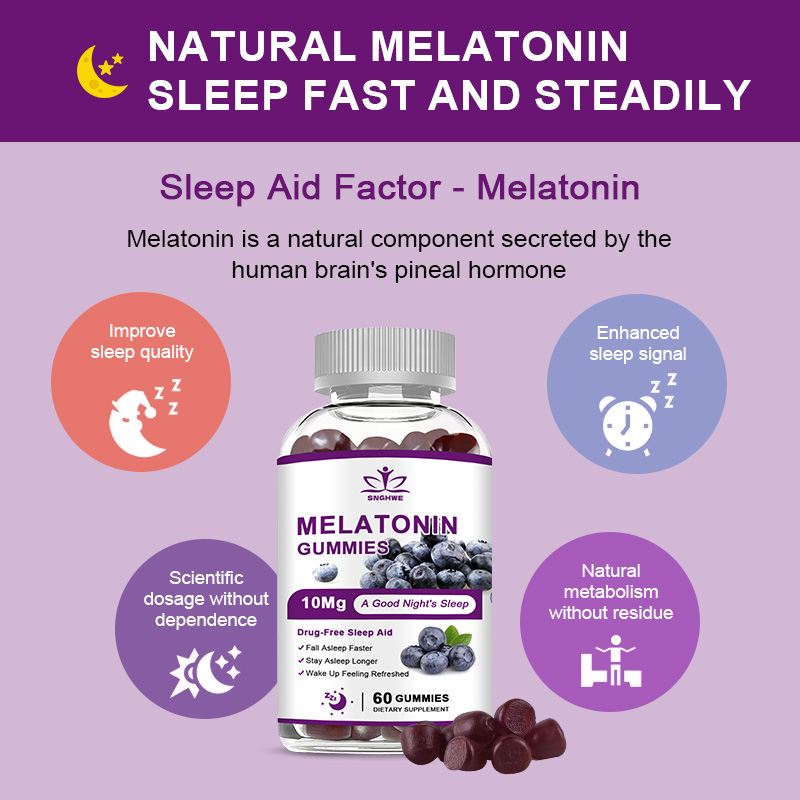 Sleep Melatonin Gummies 10mg F - Melatonin Sleep Gummy ulasan dan harga