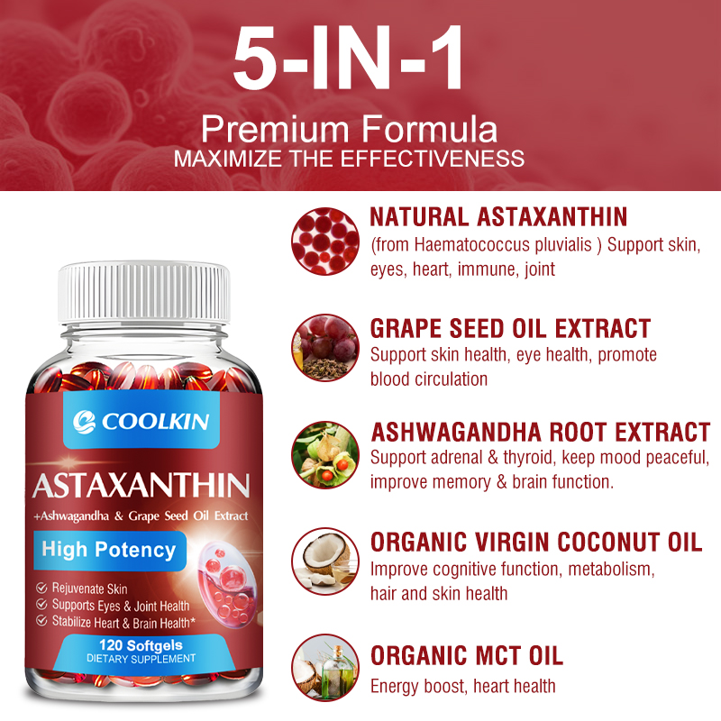 Astaxanthin Supplement with Gr - Mct Oil Coconut ulasan dan harga