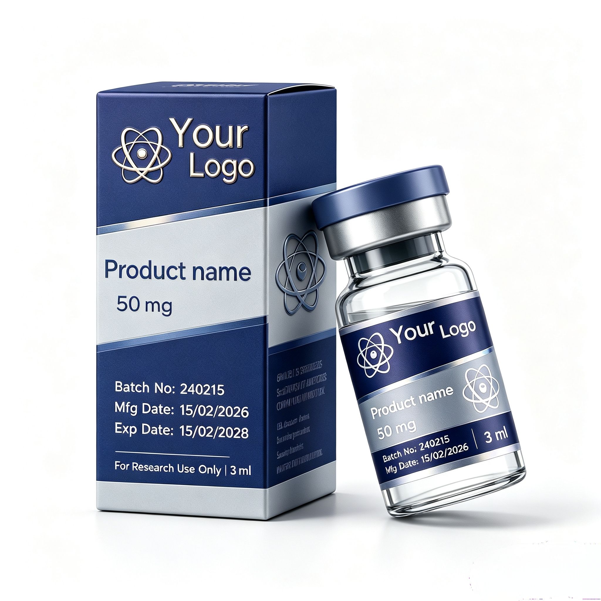 Custom Peptide Vial Waterproof - Nutrition Fitness ulasan dan harga