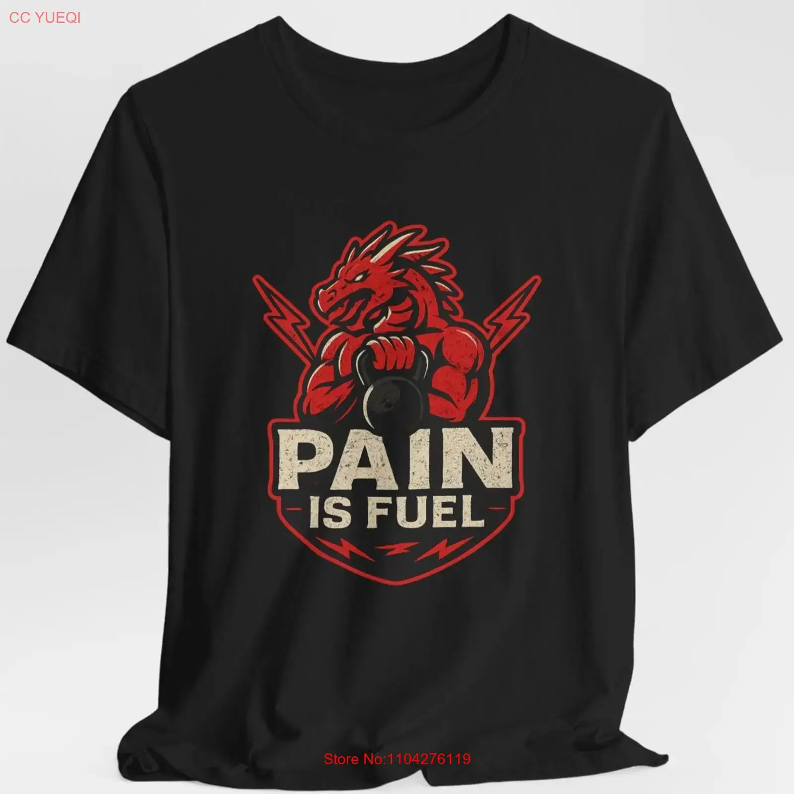 Pain Is Fuel Dragon Gym T Shir - Fuel Fitness & Nutrition Oakbank Photos ulasan dan harga