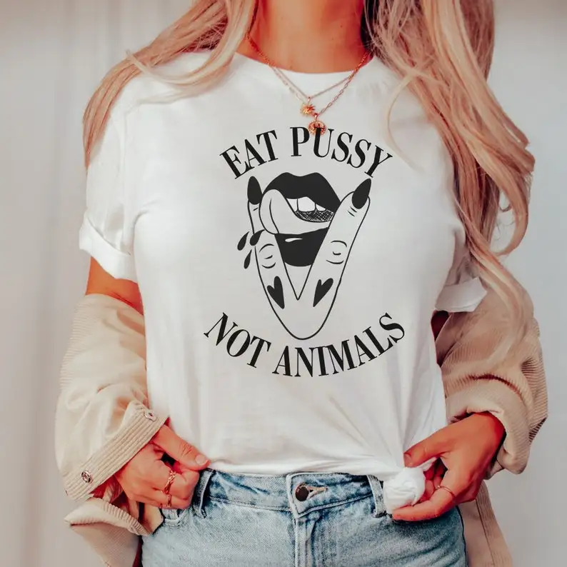 Unisex Vegan T-Shirt Eat Pssy  - Nutrition Fitness ulasan dan harga