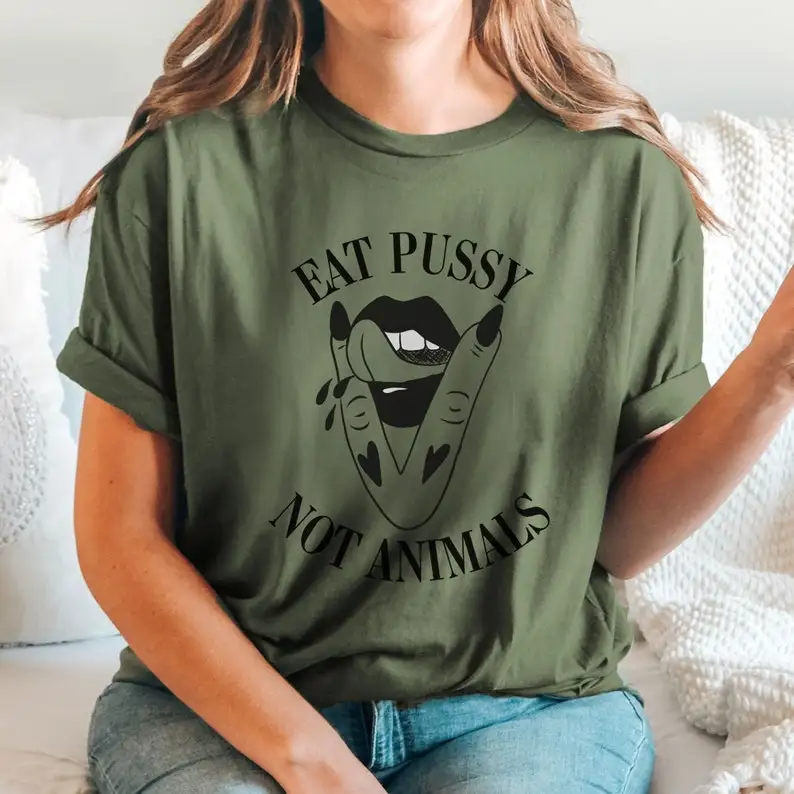 Unisex Vegan T-Shirt Eat Pssy  - Nutrition Fitness ulasan dan harga
