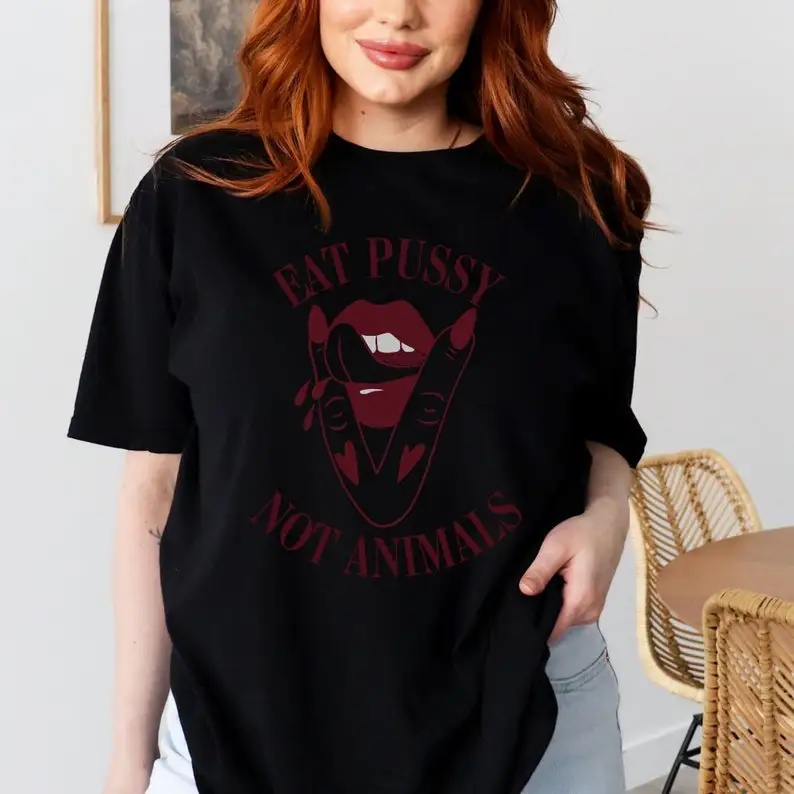 Unisex Vegan T-Shirt Eat Pssy  - Nutrition Fitness ulasan dan harga