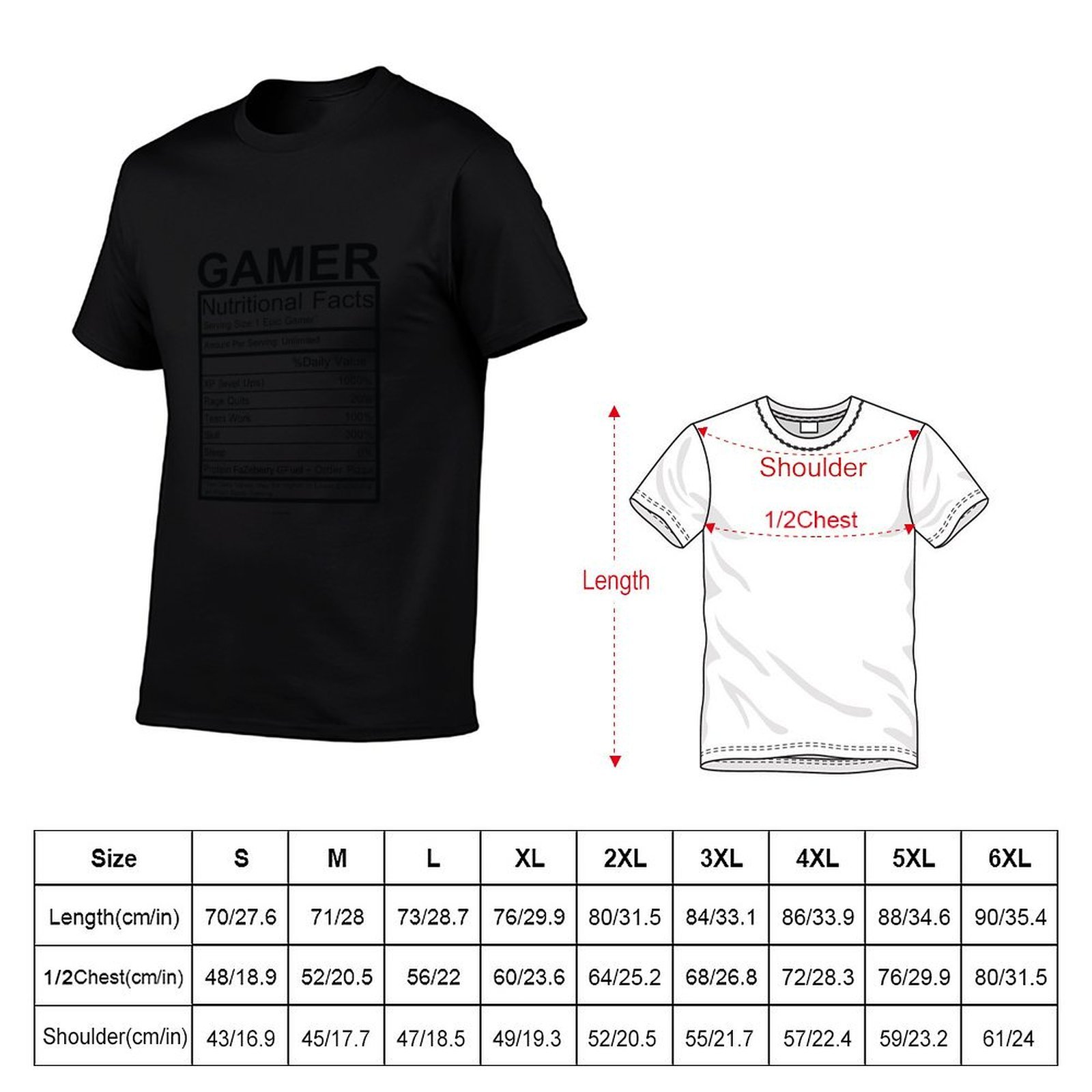 Gamer Nutritional Facts Chart  - Nutrition Fitness ulasan dan harga