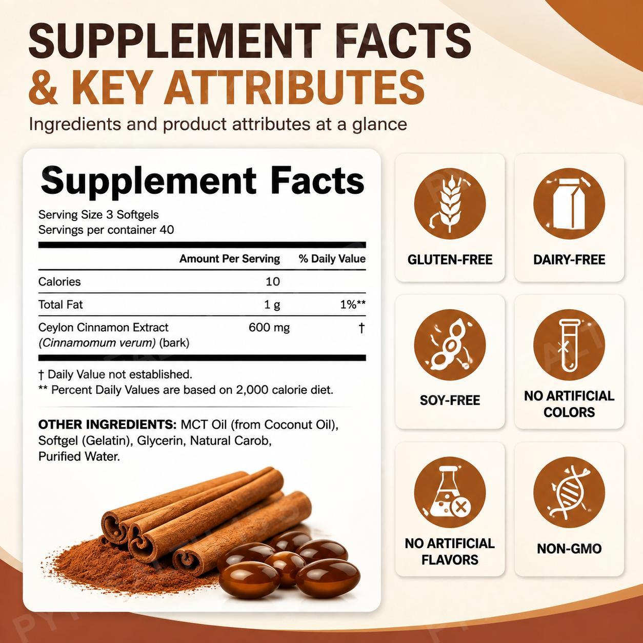 Ceylon Cinnamon with Coconut M - Mct Oil Coconut ulasan dan harga