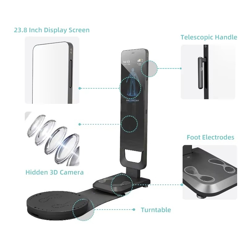 Smart Fitness Mirror Body Scan - Nutrition Fitness ulasan dan harga