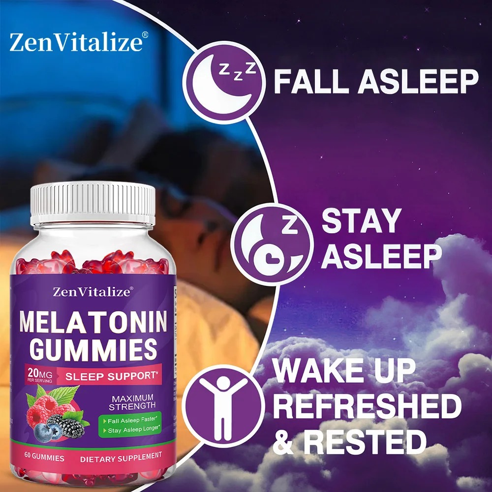 Adult Melatonin Gummies Suppor - Melatonin Sleep Gummy ulasan dan harga