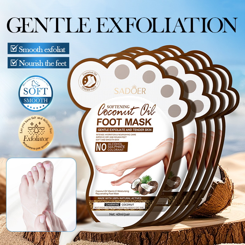 SADOER Coconut Foot Mask Moist - Mct Oil Coconut ulasan dan harga
