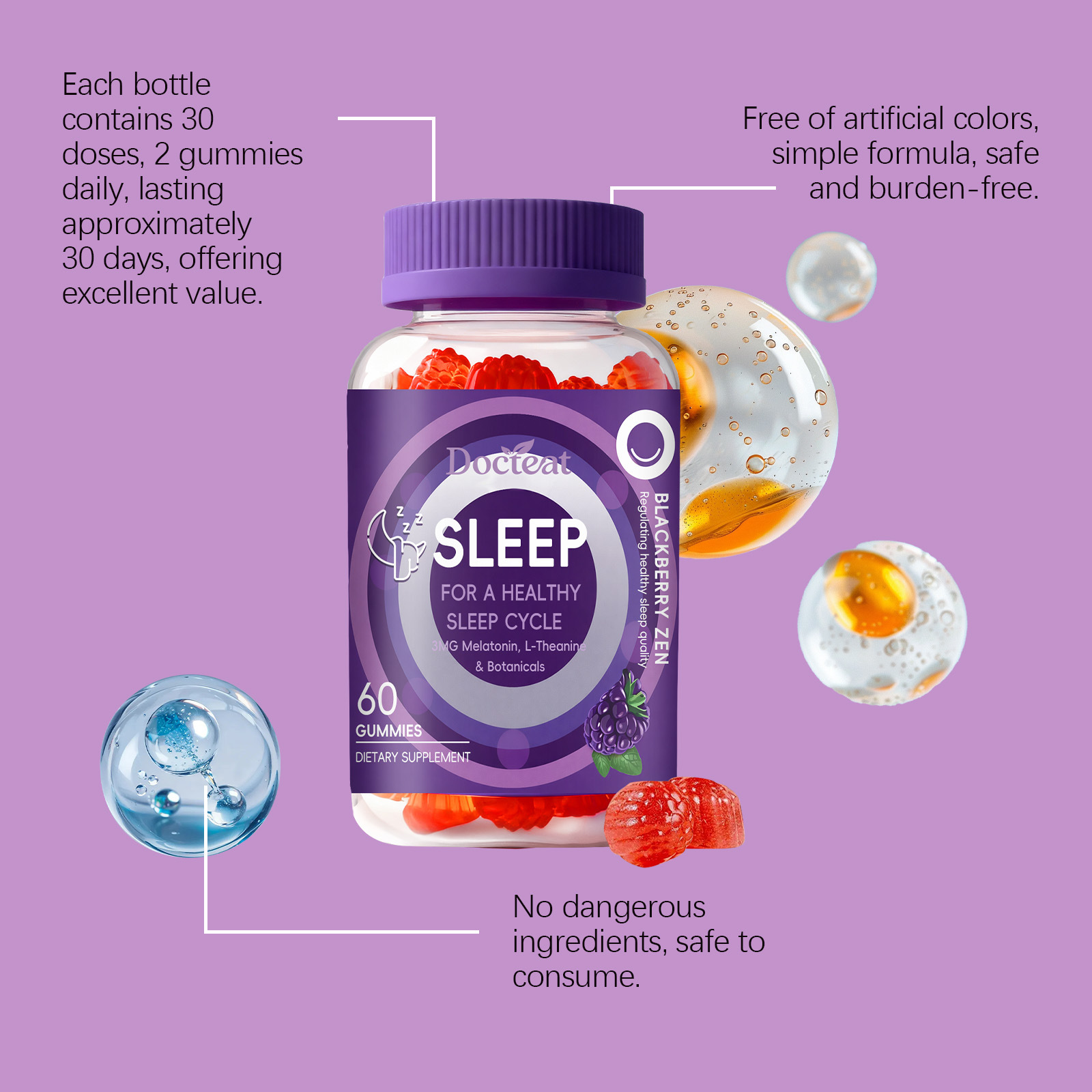 Sleep Gummies With Melatonin + - Melatonin Sleep Gummy ulasan dan harga