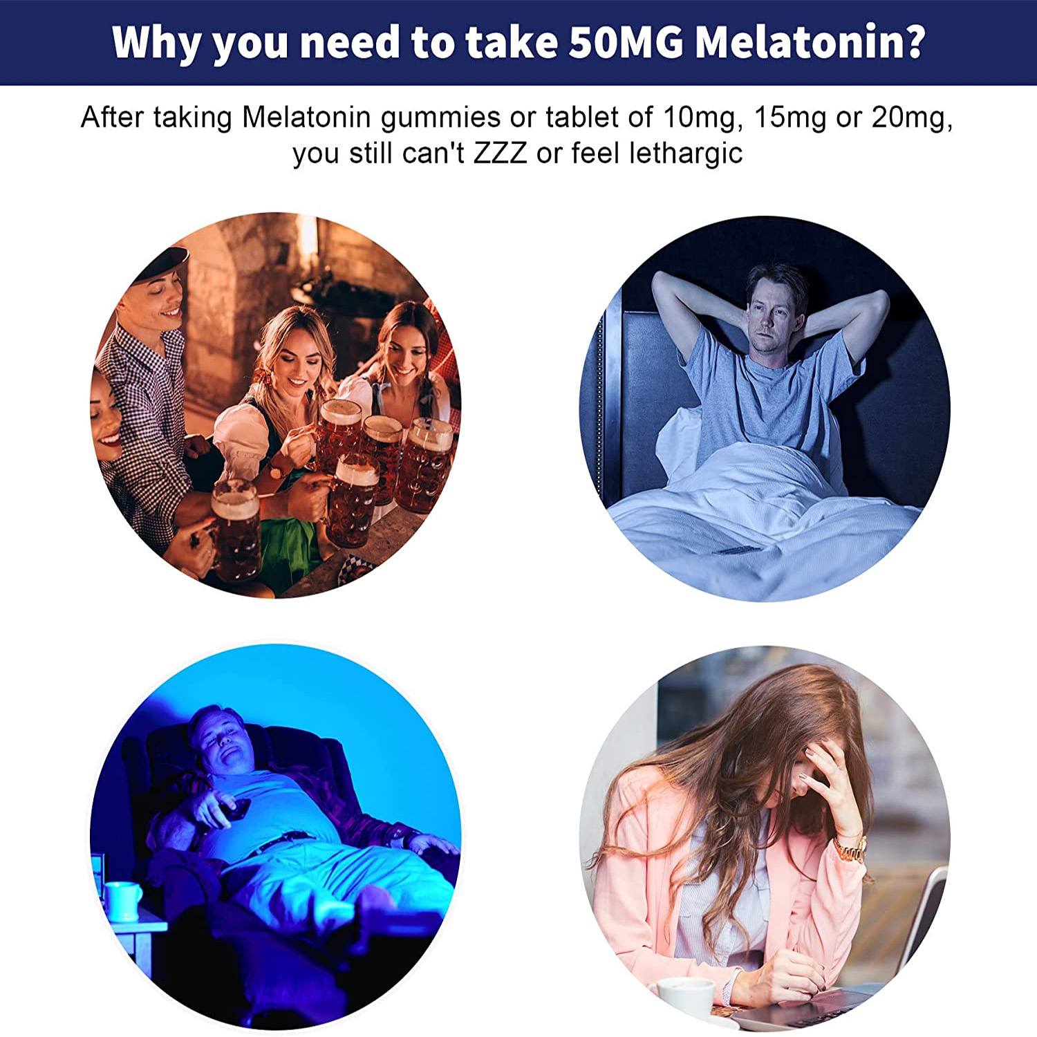 Melatonin Gummies 50mg - Anxie - Melatonin Sleep Gummy ulasan dan harga